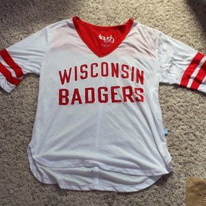 Womens Wisconsin Badgers V-Neck